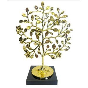 Gold Tree of Life Marble Base Feng Shui Decor